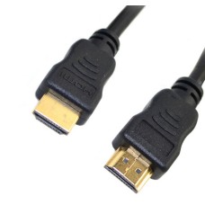 Καλώδιο HDMI 1.4 A Αρσενικό σε A Αρσενικό Gold 1m Μαύρο