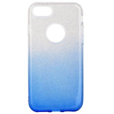 Θήκη Forcell Shining για iPhone 7/8 - Διάφανη/Μπλε